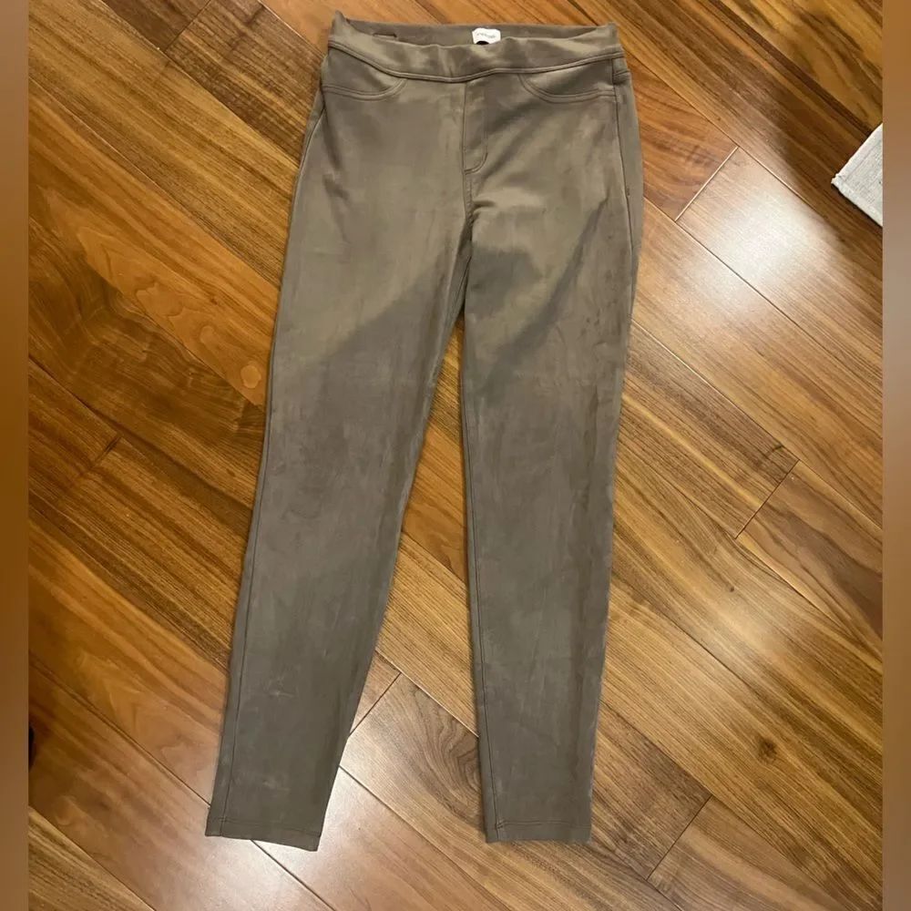 Sneak Peek faux suede leggings size large